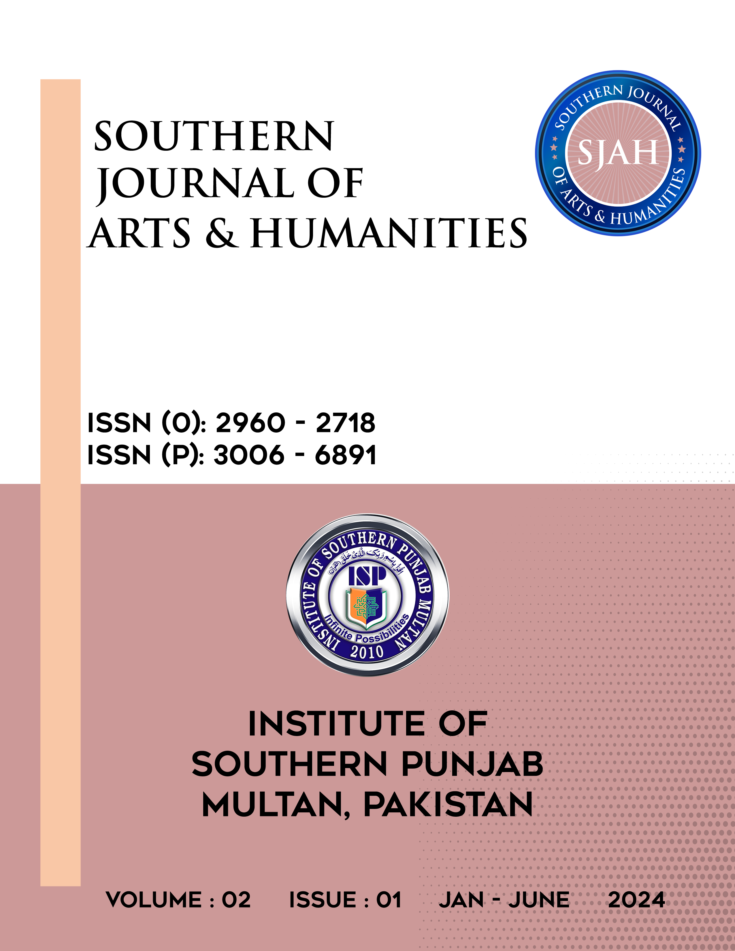 					View Vol. 2 No. 1 (2024): Southern Journal of Arts & Humanities
				